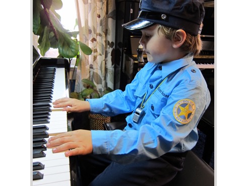 Policeman Piano Player